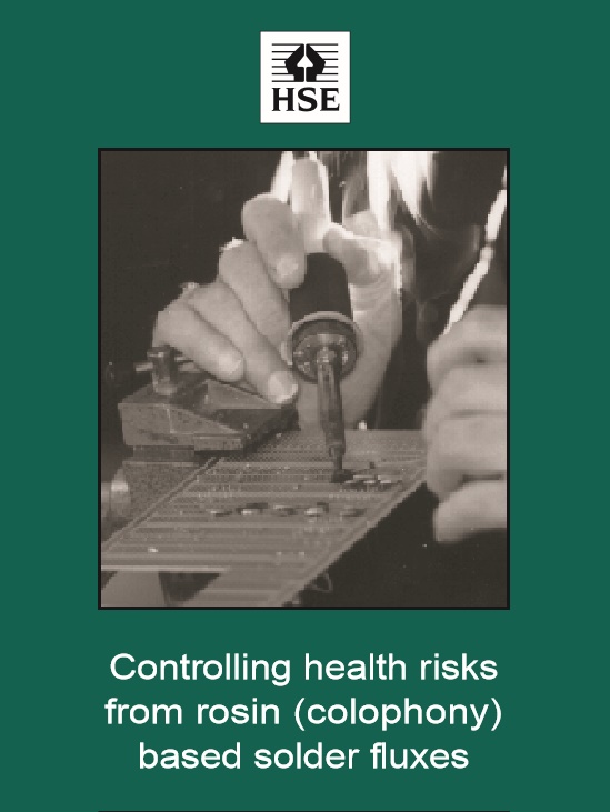 HSE INDG 249 Controlling health risks from rosin based solder fumes