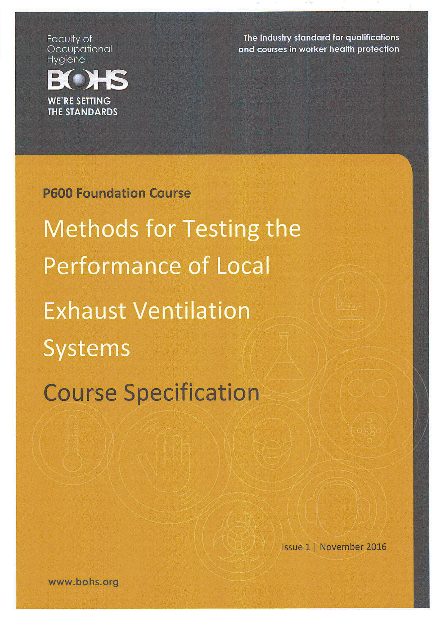 BOHS P600 Foundation Course – Methods for Testing Performance of LEV